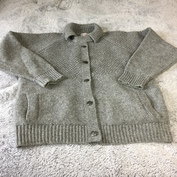 Orvis Wool button down cardigan sweater gray large - Picture 7 of 15